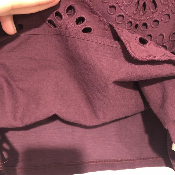 Porridge Clothing Plum Eyelet Top - Anthropologie - Picture 10 of 10